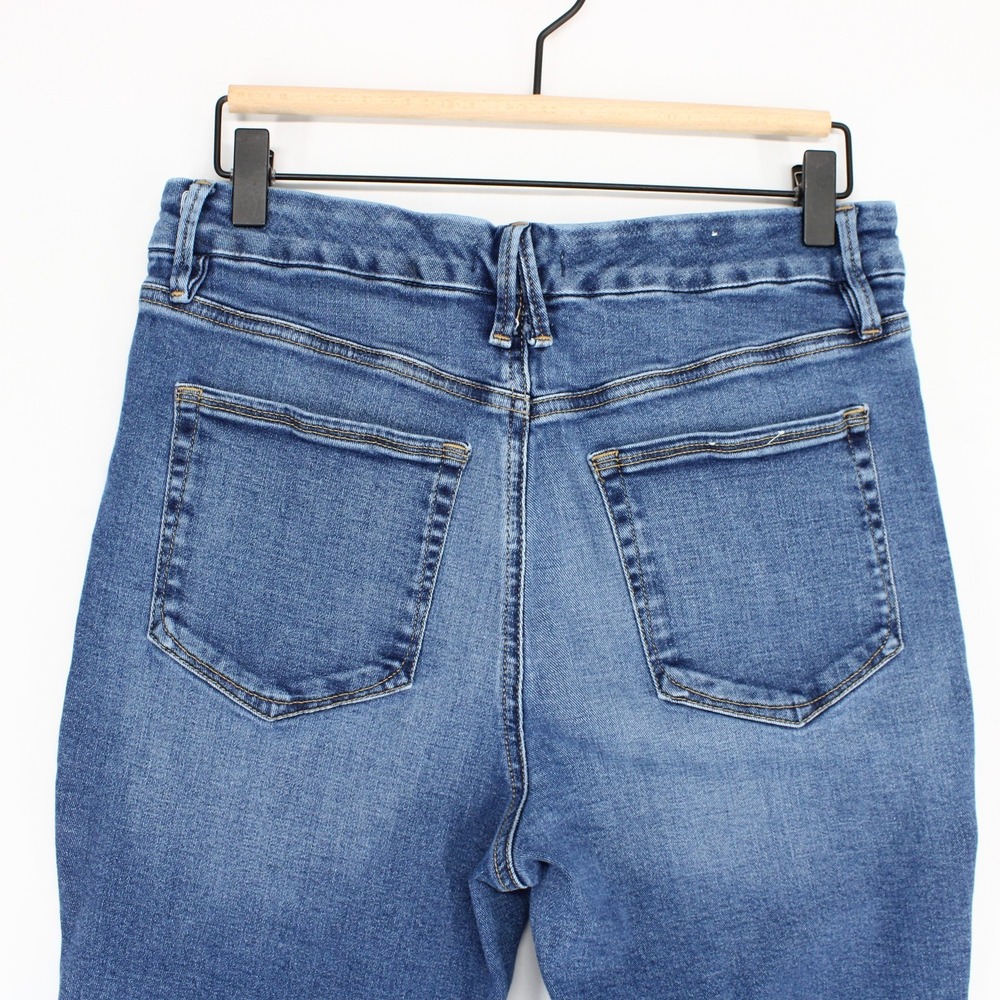 Good American Good Legs Flare Jeans Womens 10 Blue High Rise Stretch Denim - Picture 5 of 11